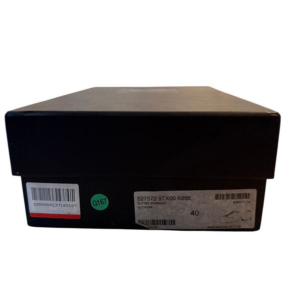 Saint Laurent YSL Glitter Lace-Up Oxford Shoes Size 40 Leather Unisex NIB COA - Picture 11 of 11